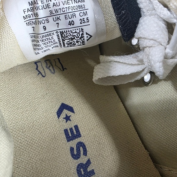 Converse Chuck Taylor All Star Low Top Black White Canvas Sneakers Womens 7 - Picture 8 of 8